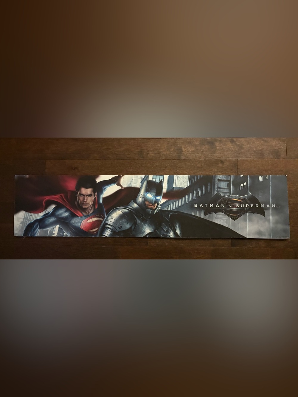 Batman v Superman Dawn of Justice Toys R US Store Display Promo Sign DC 53”x12